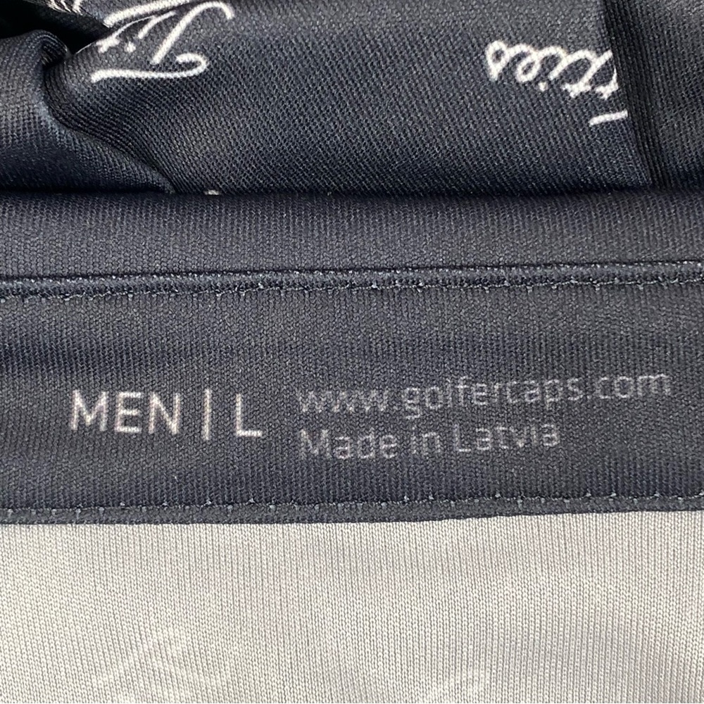 Golf Caps Mens Blue/White Geometric Ti**ies Performance Golf Polo‎ Size LG - Picture 8 of 9
